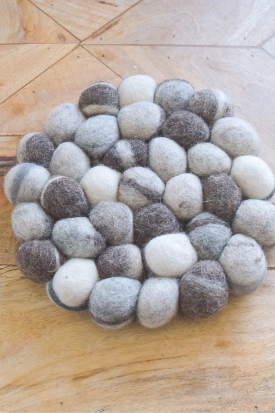 Organic Wool Pebble Trivets