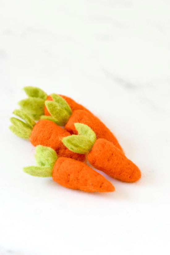 Small Handmade Felt Carrot