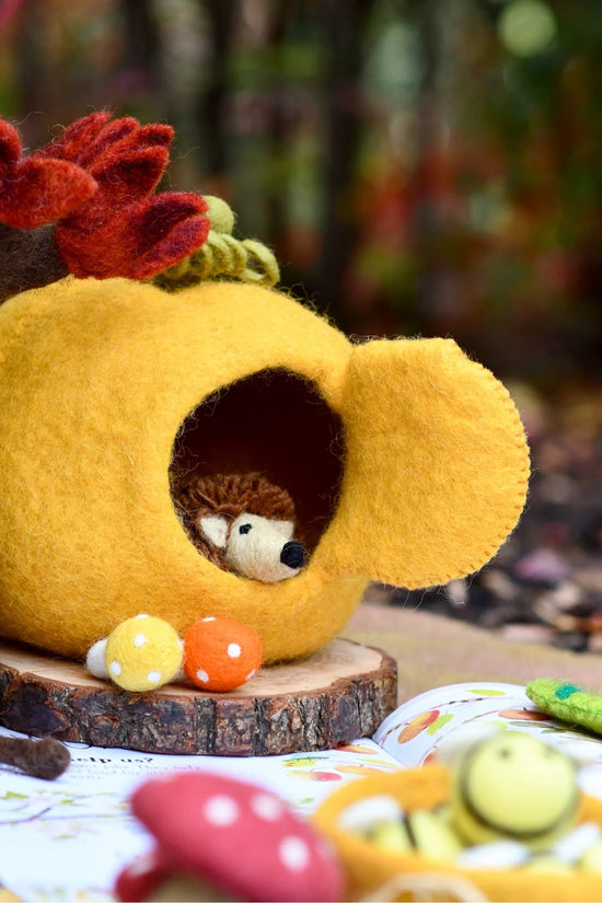 Mini Pumpkin Fairy House
