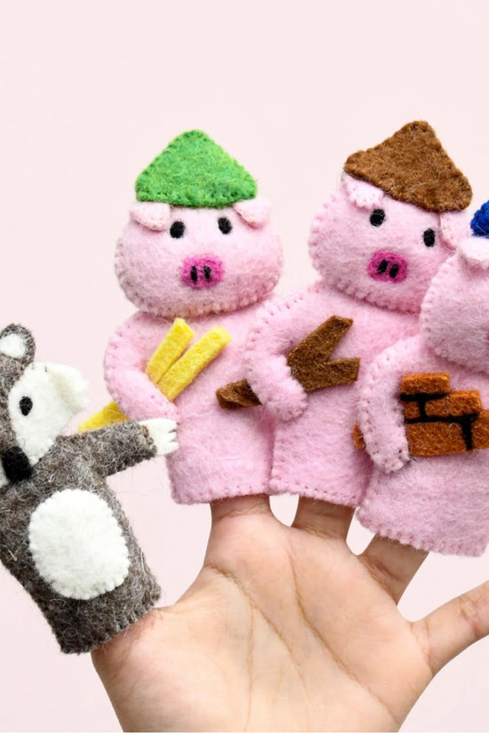  Three Little Pigs Finger Puppets