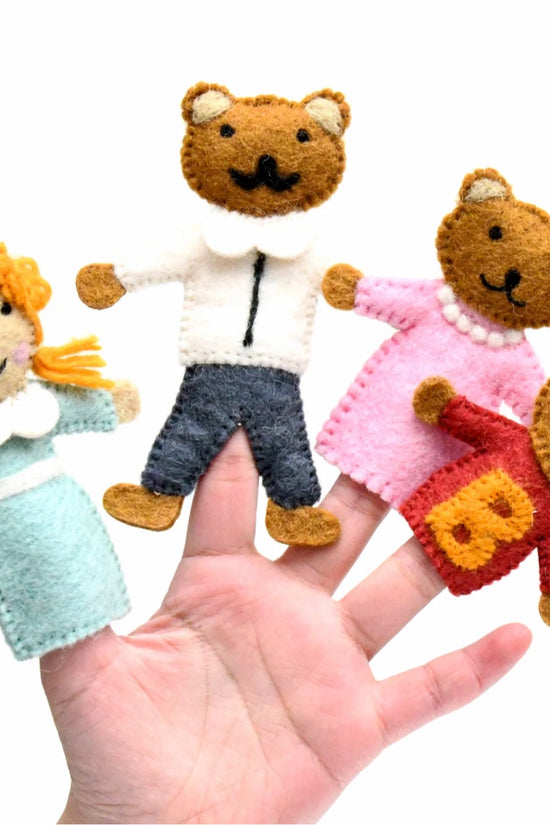 Goldilocks and the Three Bears Finger Puppets