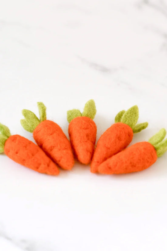 Handmade Wool Felt Carrot
