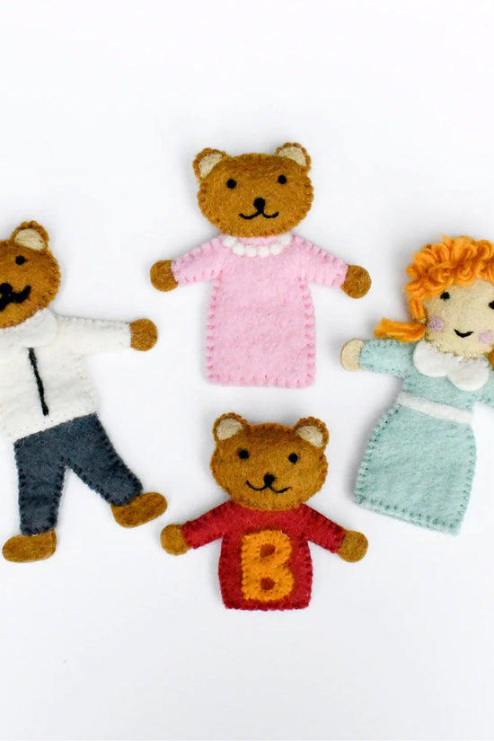 Kids Goldilocks and Bears Finger Puppets