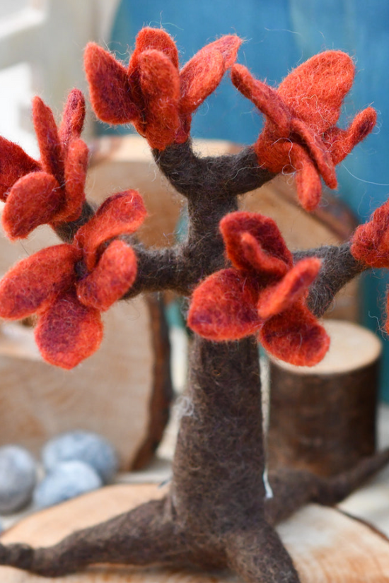 Soft Wool Felt Seasonal Autumn Tree