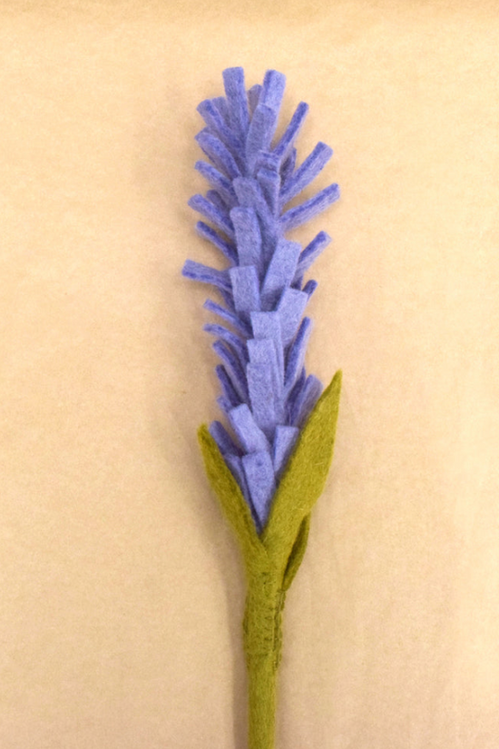Blue Lavender Felt Flower