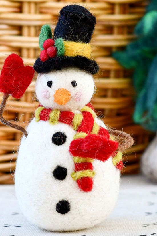 Christmas Snowman with Tophat