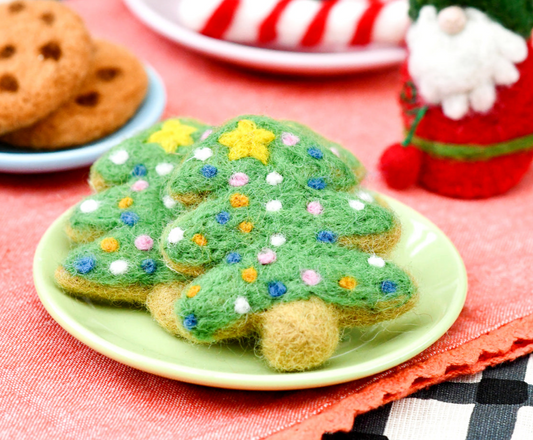 Organic Felt Christmas Tree Cookies