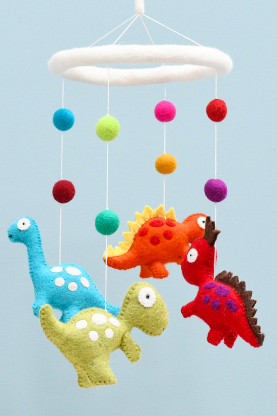 Felt Dinosaur Mobile