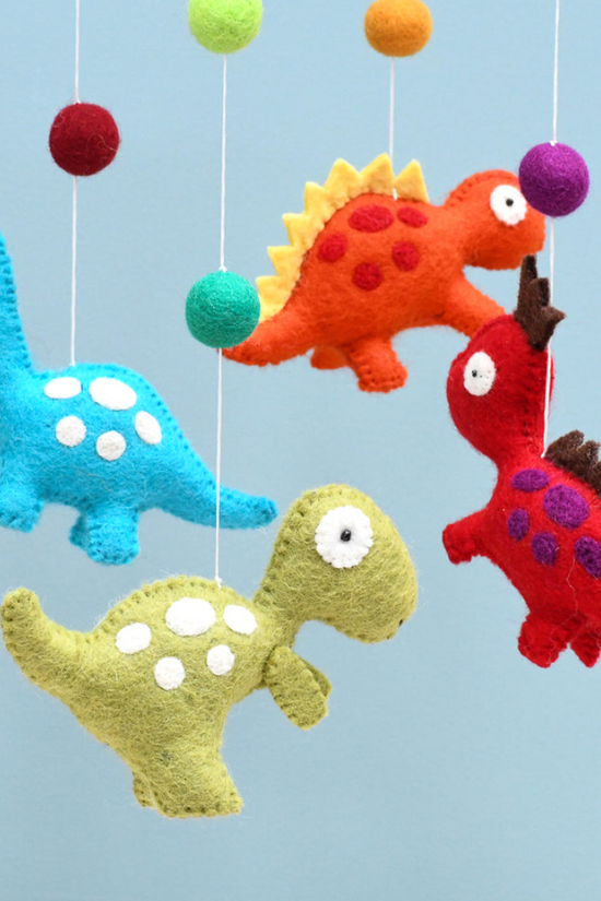 Wool Dinosaur Mobile