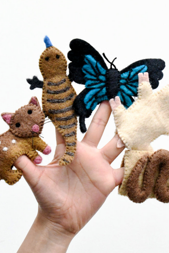 Handmade Australian Finger Puppets