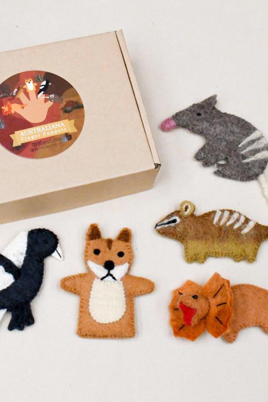 Cute Australiana Finger Puppets