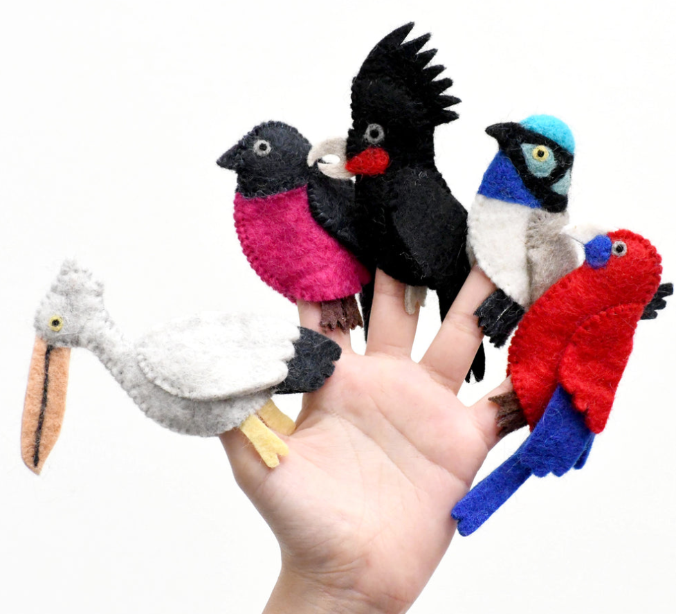 Finger Puppets - Colourful Birds