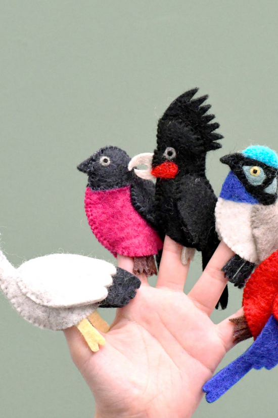 Finger Puppets Colourful Birds