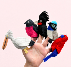 Finger Puppets - Colourful Birds
