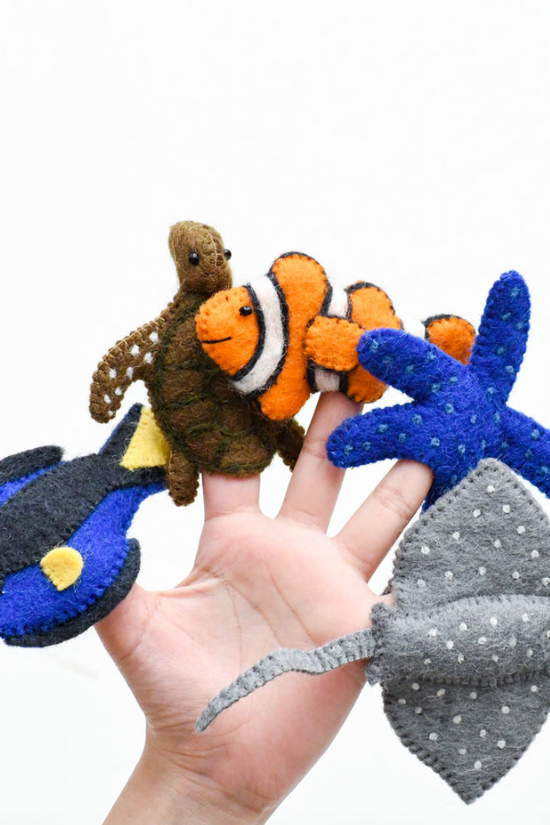 Sea Life Finger Puppet Set