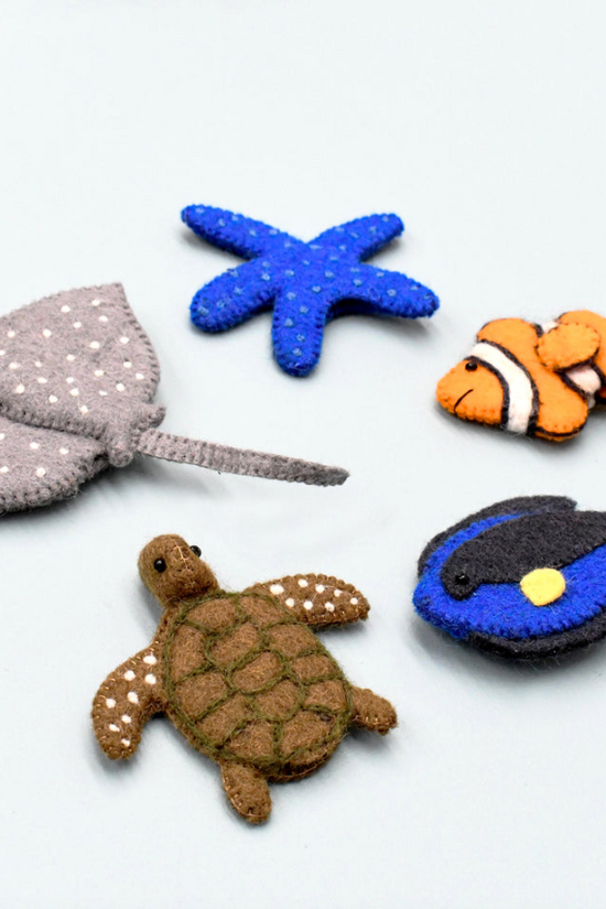 Australian Coral Reef Finger Puppets