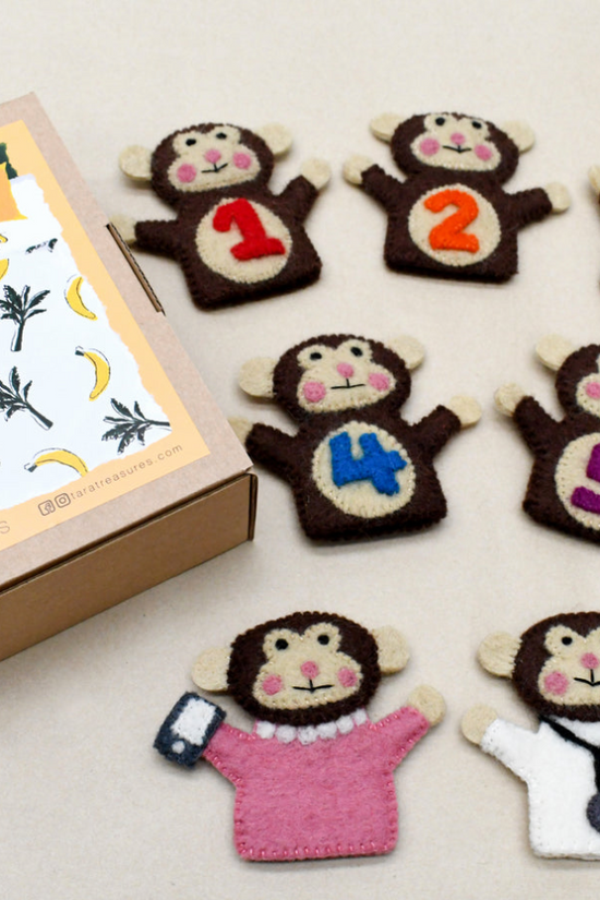 Five Little Monkeys Finger Puppets