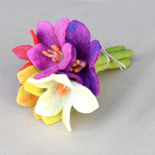 Handcrafted Felt Flower Arrangement 