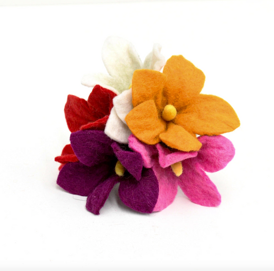Organic Felt Flower Arrangement