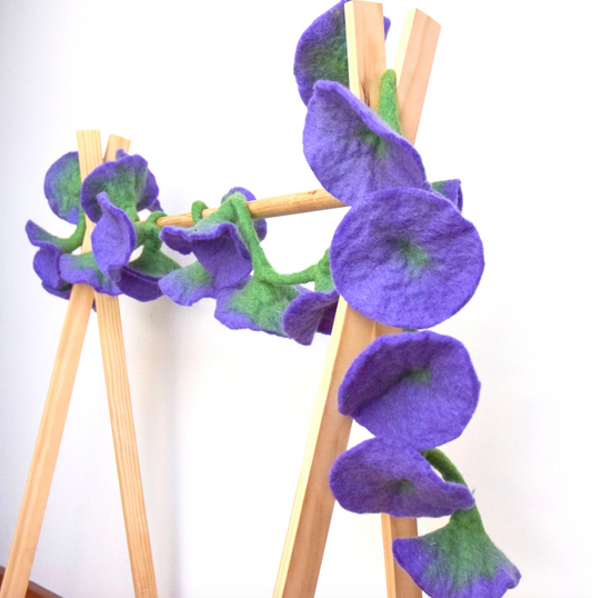Flower Garland - Purple