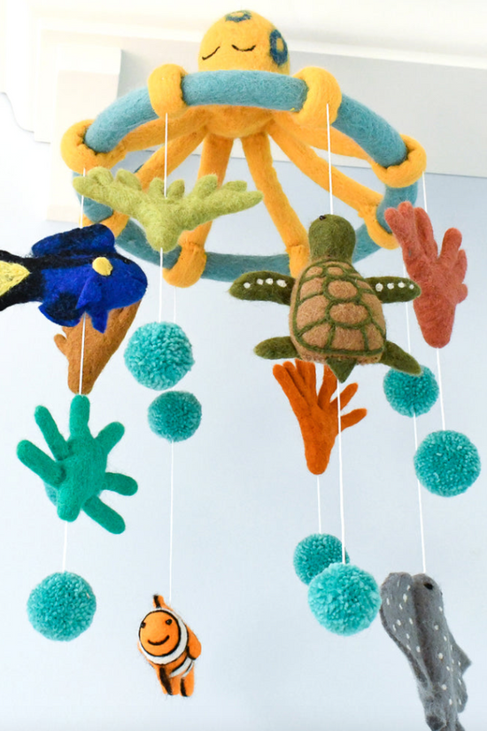 Handmade Felt Great Barrier Reef Mobile