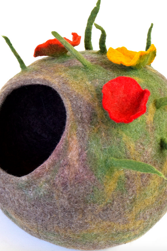 Wool Green Forest Cave