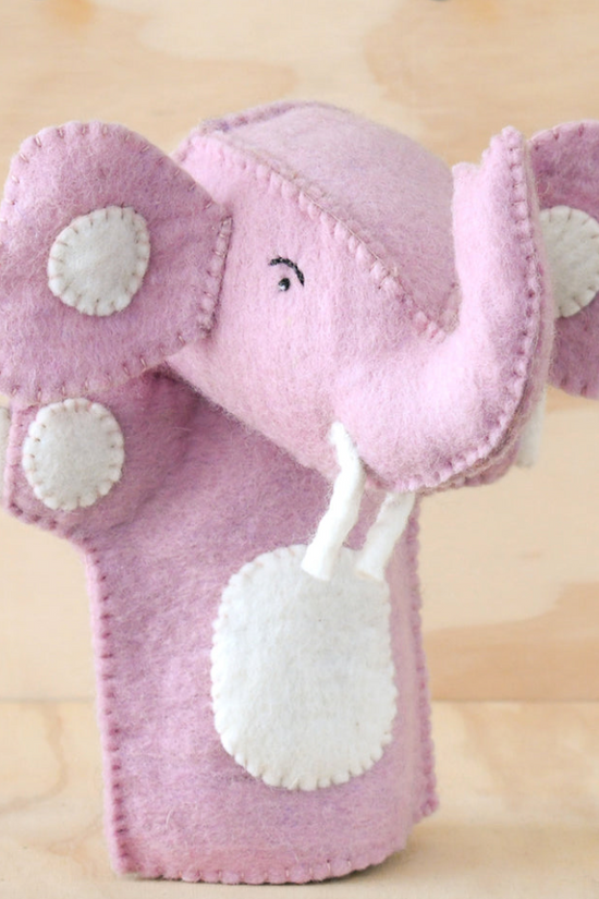 Pink Hand Puppet Pink Elephant