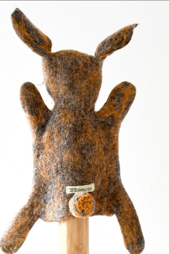 Handmade Rabbit Hand Puppet