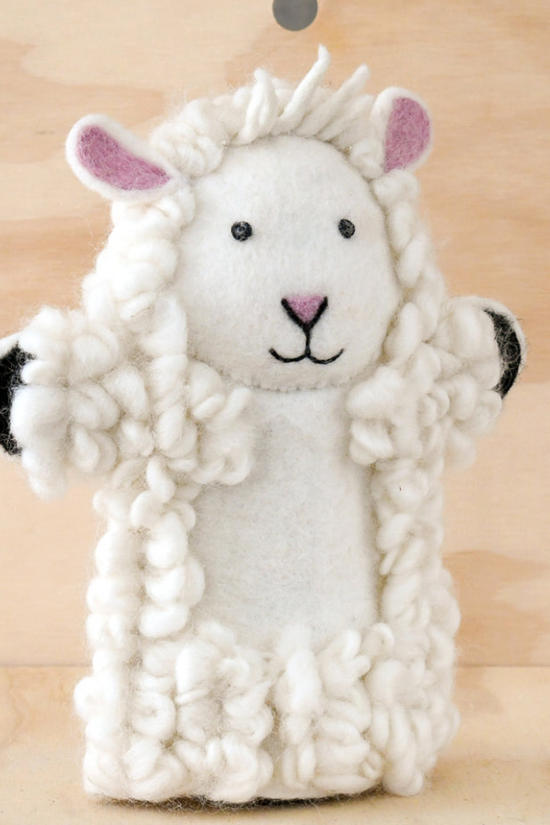 Felt Sheep Puppet