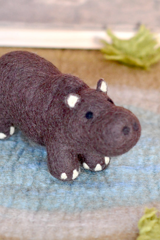Felt Hippo Toy 