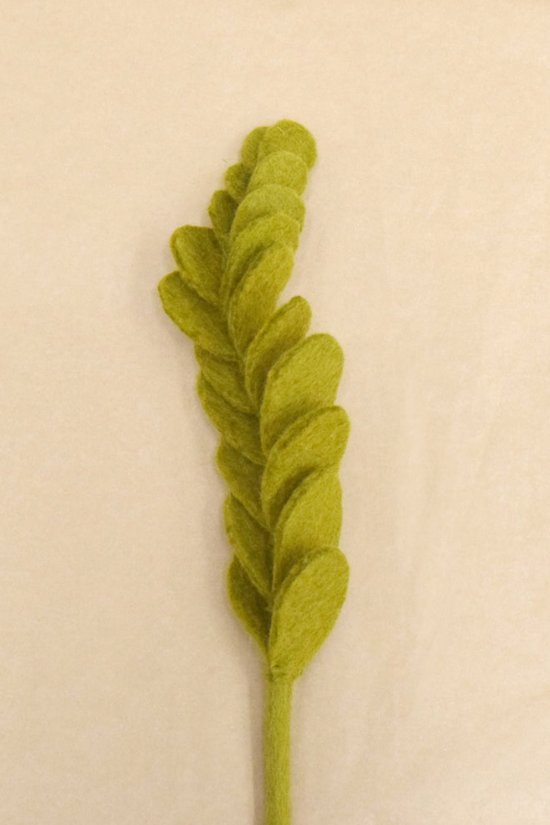 Felt Jade Leaf 