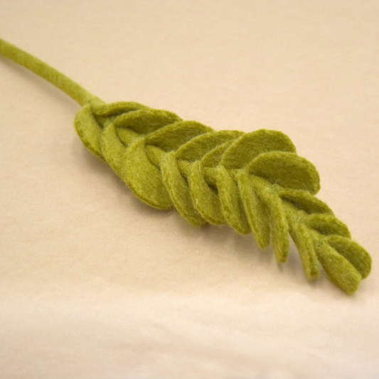 Organic Wool Jade Leaf Decoration