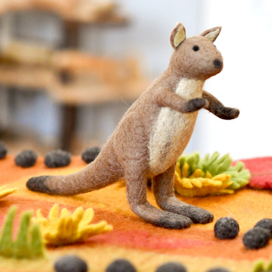 Handmade Kangaroo Figurine