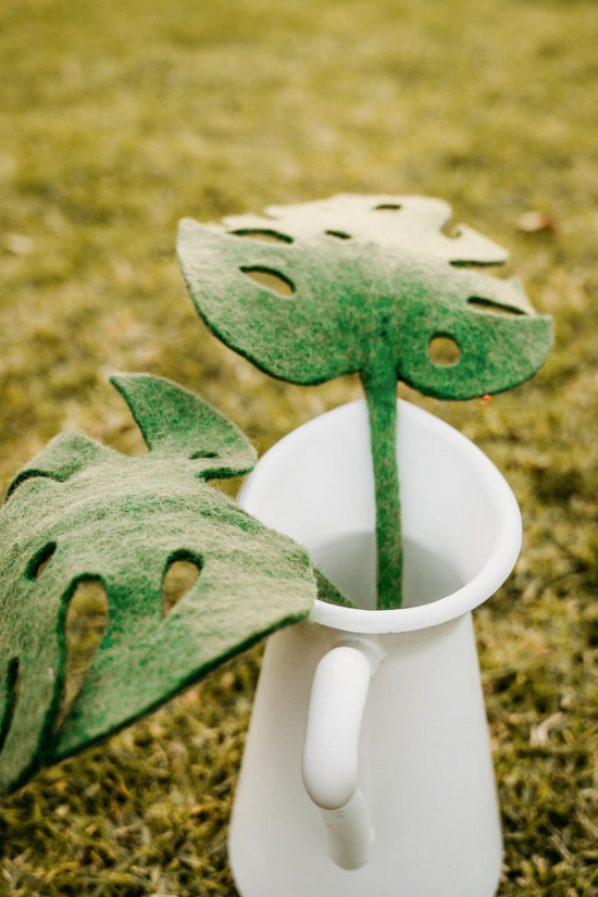 Wool Monstera Leaf