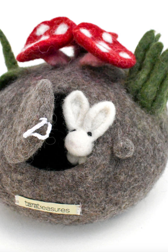 Mushroom House & Bunny