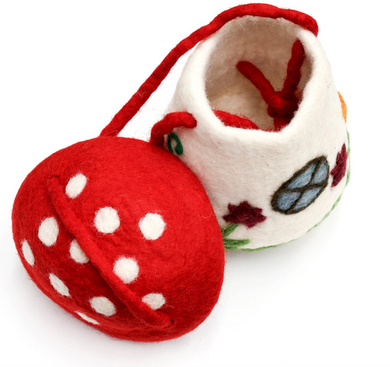 Red Mushroom Handmade Storage Bag