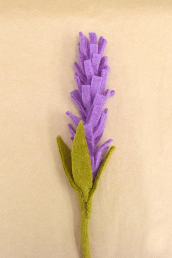 Purple Lavender Felt Flower