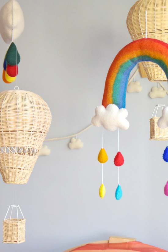 Felt Mobile Rainbow