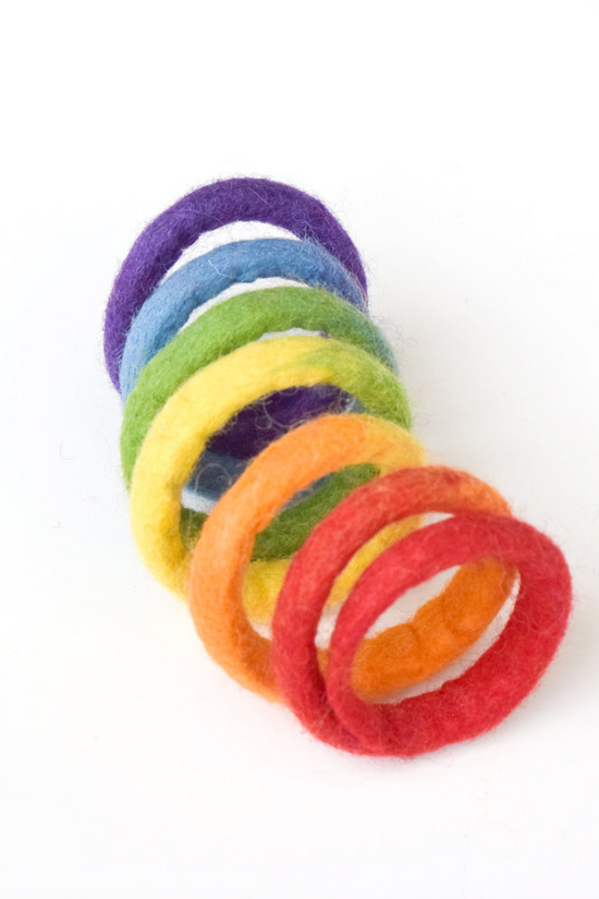 Buy Felt Rainbow Spring toy