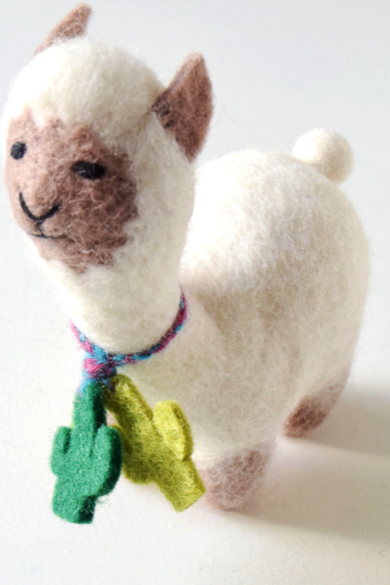 Organic Felt Llama Toy