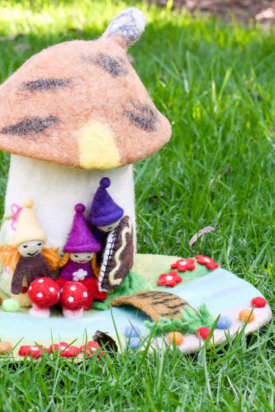 Felt Rose Cottage Kismet Toys Felt Rose Cottage Kismet Toys