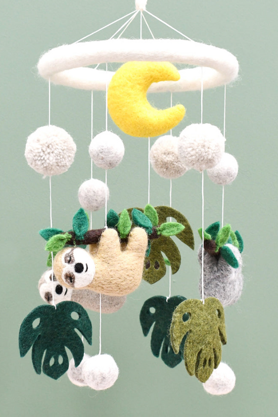 Felt Mobile Sloth