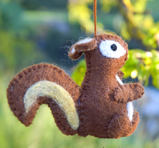 Handcrafted Squirrel Woodland Garland