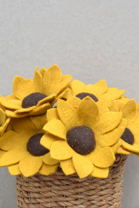 Handmade Felt Flower Sunflower