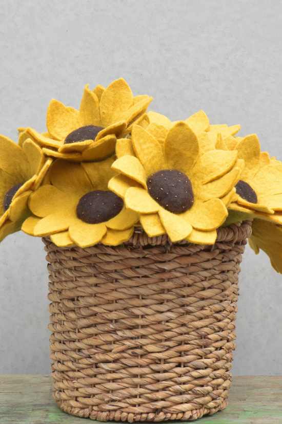Sunflower Felt Flower Gift