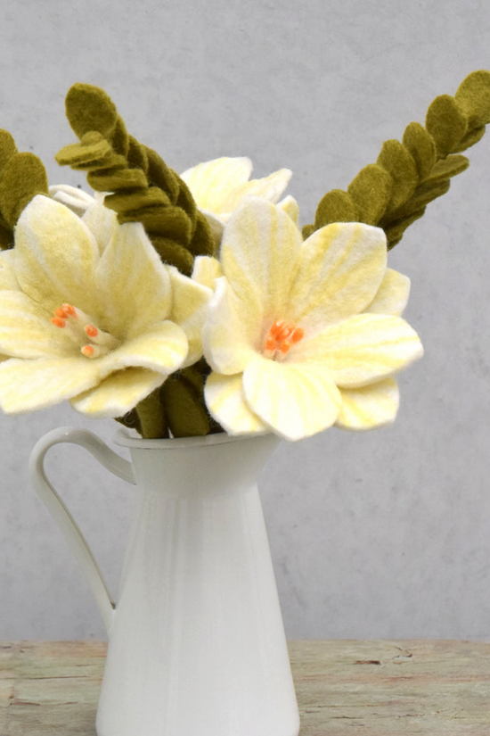 Best White felt Wildflower