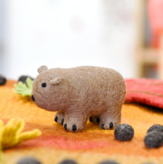 Felt Wombat toy