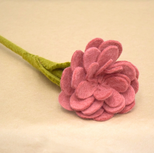Felt Zinnia Flower