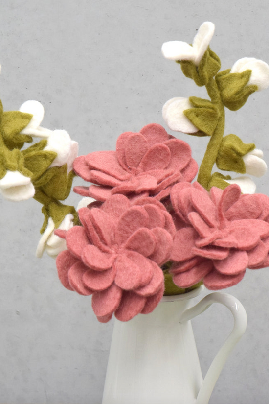 Stylish Handmade Zinnia Felt Flower