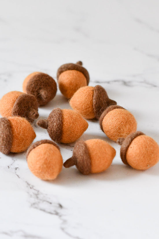 Buy Organic Felt Acorn Brown